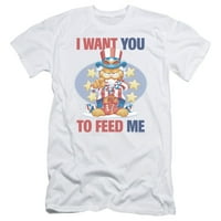 Garfield - Želim te - Slim Fit Majica s kratkom rukavom - X-velika
