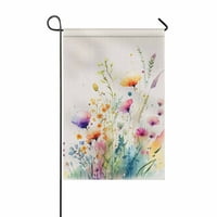Dekorativna zinnia Zastava za vrt Šarene proljeće ljeto cvjeta dvostrano