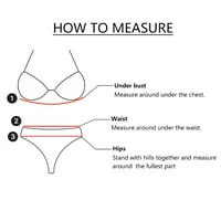 Ženski viki viki struk Bikini push up dvaju kupaćih kupaćih kostimi, dva retro halter ruched visokog