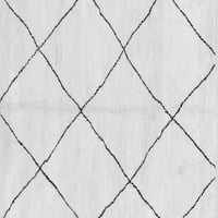 Ahgly Company Zatvoreni kvadratni orijentalni sivi modernih prostirki, 6 'kvadrat