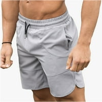 JMntiy MENs Duketants Solid prozračni fitnes sportske kratke hlače Brze sušenje Tstraning hlače sa pet