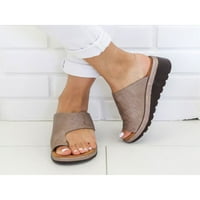 Ženska modna listića na ljetnim mules Flip flops plaža Sandale cipele veličine 4,5-11,5