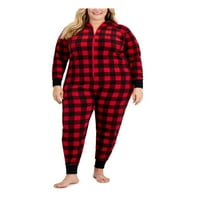 PJS intimira crvenu manžednu runu pidžama plus 1x