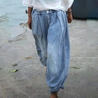 Voncos casual pantalone za žene na prodaju - labavi fit s džepovima cvjetno tiskane čvrste boje lagane