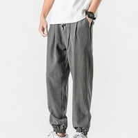 Muška modna klasična Twill opuštena fit radna odjeća teretni hlače na otvorenom sportske hlače Čvrsto