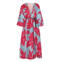Ženska ljetna haljina rukav ležerna haljina za ljuljanje Longuette haljina za odmor