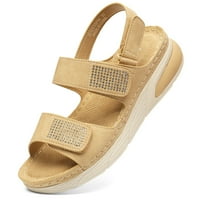 Sandale s ravnim platformama za žene Ljeto Sandal Rhinestones kancelara za gležnja Ležerne cipele za