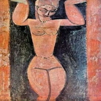 Caryatid poster Print Amedeo Modigliani