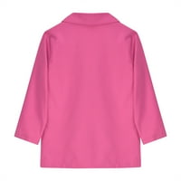 Dyegold Ljeto lagane jakne za žene Dressy Ležerne poslovne bluže otvorene prednje dugih rukava Radna