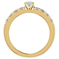 Zaručni prstenovi za žene - ovalni rez 18k zlato 1. CT Gia certifikat