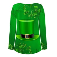 Dnevni čišćenje dukserišta St. Patricks Dnevne majice za žene Ženske zelene kratke ukrase Dnevne ukrase
