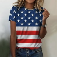 Dan nezavisnosti za žene Ispiši dnevne ljetne košulje za ženske o vrat rezervoara na vrhu američke 4.