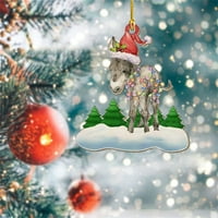 Dinosaur personalizacija životinja Božić ukras za božićne stablo Privjesci Viseći privjesci Plišani