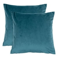 Kućni kvadrat Velvet jastuk za jastuk, skup - plava