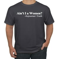 Crni feminizam nije ja ženam Sojourner istine muške grafičke majice, ugljen, 5xl