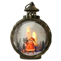 Božićni ukras Santa Claus Snjegović ukrasna LED lampa