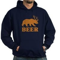 Cafepress - medvjed + jelen = pivski kapuljač - pulover Hoodie, klasična, udobna dukserica s kapuljačom