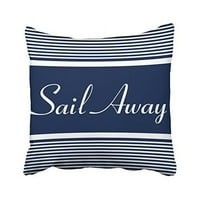 Winhome Carm baclow jastuk navlake retro mornarice Plava prugasta nautičko jedrenje daleko, prilagodljivi