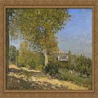 U blizini objekta Louveciennes Veliko zlato Ornate Wood Fram Canvas Art od Alfred Sisley