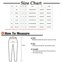 Dugačke hlače za čišćenje ženske modne ležerne čvrste elastične struine labave hlače pune dužine