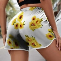OKBOP Atletski šorc za žene Ljetne lagane kratke hlače Ispis kratke hlače Elastična struka Navlaka Comfy