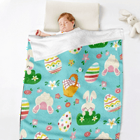 Dikasser Personalizirano opružno bacanje s jastukom pokrovito plišane flanelne bebe za bebe za kućni