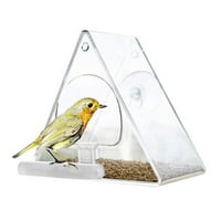 Thaisu trokut prozirni hranilac ptica, vodootporni viseći ptice posuđe za hranu za unutarnju, vanjsku
