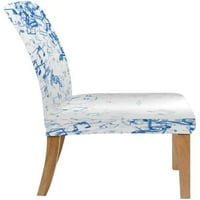 Plave note Stretch stolica pokriva zaštitni sjedalo klizač za blagovaonicu Hotel vjenčani partijski set od 6