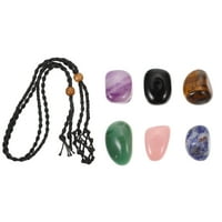 Postavite Empty kameni nosač ogrlica od ogrlice od kristalnog kamenog ogrlice podesivi ogrlica