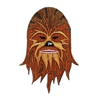 Disney Star Wars Chewbacca Face Patch Chewy Zvanično licencirano željezo na Applique