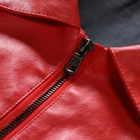 Holloyiver muške modne jesenske muške kožne jakne casual vrhovi kaputi crveni