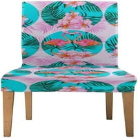 Vintage laska uzorak Flamingo Stretch stolica za zaštitu sjedala klizač za blagovaonicu Hotel Wedding Party set od 1