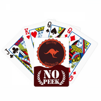 Australija Flavor Kenguroo Emblem Outline Peek Poker igračka karta Privatna igra