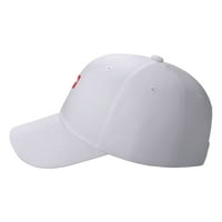 CEPTEN MEN & WOMENS Street Style Jedinstveni tisak sa deftonovima Logo Podesiva bejzbol kapa bijela