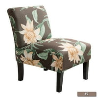 Dystyle elastični ispisani ispisani stolica za cvjetni stil klizalica klizač klizač bez ruke stolice