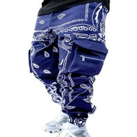 Colisha hip hop punk teretni pantalone za muškarce Elastični struk joggers kombinezon Sportski casual