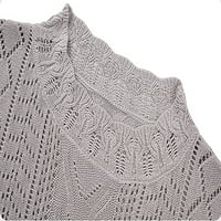 Džemper za žene - kap rame Leisure Top V izrez Dugi rukav Pulover seksi modni pleteni vrhovi Leisure
