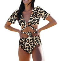 Gyujnb bikini setovi visokog struka za žene modni ženski bikini tiskani Split dva kupaći kostim za žene