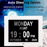 【Najnovija verzija】 Digitalni dnevni satovi Alarmi Automatsko dizanje Ekrazum Veliki i datum kalendara