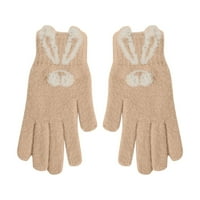 Ženske rukavice Zimske debele termičke rukavice Toplo hladno vrijeme Ženske rukavice Vožnja Khakijem Besplatno Veličina