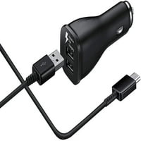 Brzi USB C dual-port-port-priključak automobila sa kablom tipa C 5ft za Nokia G - Dual USB Rapid adaptivni brza punjač - crna