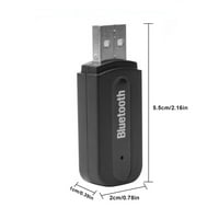 Elroy zvučnik adapter Bluetooth v Jack Audio prijemnik bežični prijenosni USB dongle, crni
