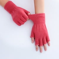Visland unise topla polupit rukavice vještačke rukavice za žene Muške zimske toplije pletene rukavice