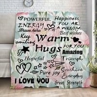 Love You mama poklon pokrivač, flis pokrivač luksuzni krevet pokrivač nejasno mekano pokrivač H