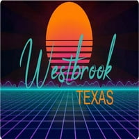 Westbrook Texas Frižider Magnet Retro Neon Dizajn