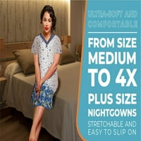 Ženske spavaćice Spavaće odjeće Soft Pajama Haljina NightsHirts Plus Size