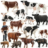 Simulacija mlijeka Kravlje akcijske brojke Realne slatke farme životinje Model ukrasi za djecu kolekciju