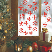 Božićne naljepnice s moćom pahuljicama, PVC Xmas Dekoracije za naljepnice za zaslon za božićni prozor,
