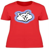 Prekrasna sretna mačka doodle majica žena -image by shutterstock, ženska velika