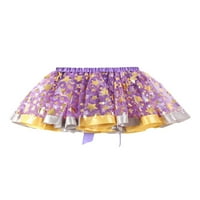 Kid Girls plesne suknje Dječja mreža kratka Tutu suknja za zabavu Half haljina zvijezda tact print fluffy
